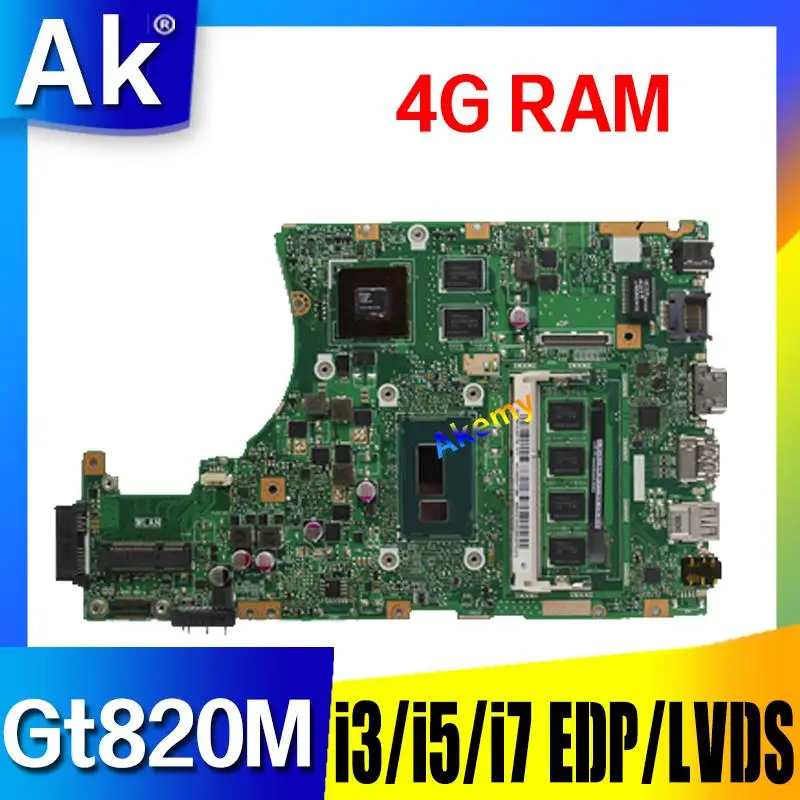 X455LD материнская плата для ASUS X455L X455LJ X455LN A455L F455L K455L ноутбука 4G RAm Gt820M i3/i5/i7