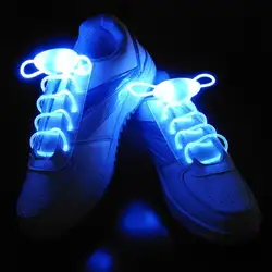 ICOCO 1 пара 80 см многоцветный неоновый светодиодный фонарь светящиеся шнурки для обуви красивая высокая видимость неоновые огни для