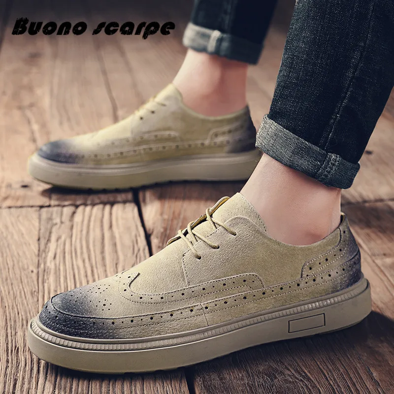 

Winter Men Loafers Shoes Men Genuine Leather Casual Shoes Autumn Men Shoes Breathable Lace-Up Outdoor Men Flats Fashion Shoes