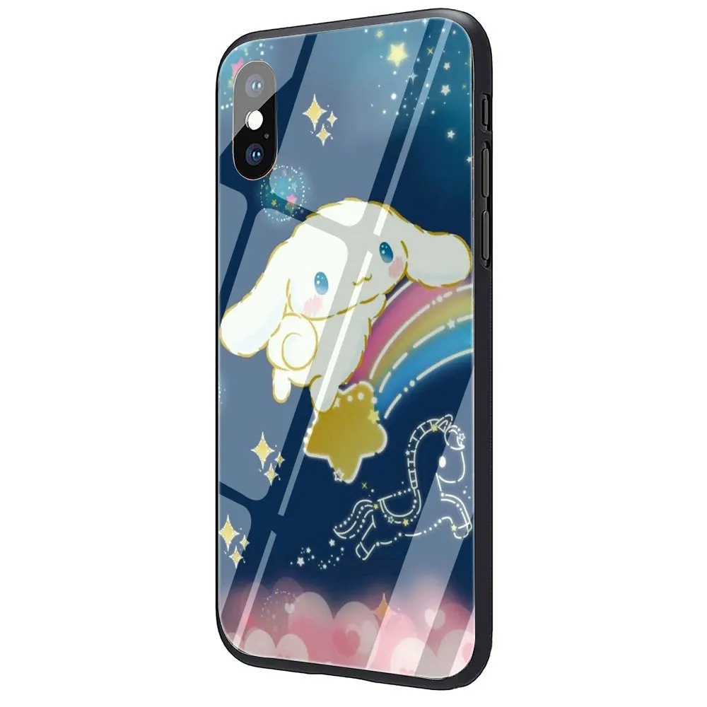 G1 EWAU милый мультфильм Tempered oroll закаленное стекло чехол для телефона iPhone 11 Pro 6 6S Plus 7 8 Plus X XS XR XS Max - Цвет: G1