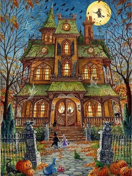 

Diamond Painting Nightmare Before Christmas Full Square / Round Drill Crystal Mosaic Picture Halloween Diamond Embroidery Rp942