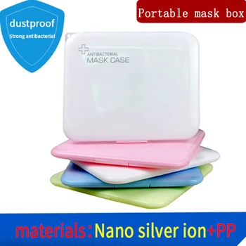 

Mask Case Storage Box Portable Disposable Face Masks Container Anti-Dust Masks Storage Box Organizer 1PC (Not Including Mask)