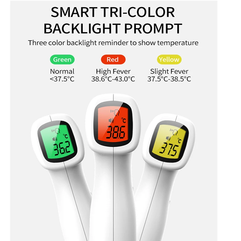 

Forehead Thermometer Non Contact Infrared Thermometer Body Temperature Fever Digital Measure Tool for Baby Adult FCC Rosh CE cer