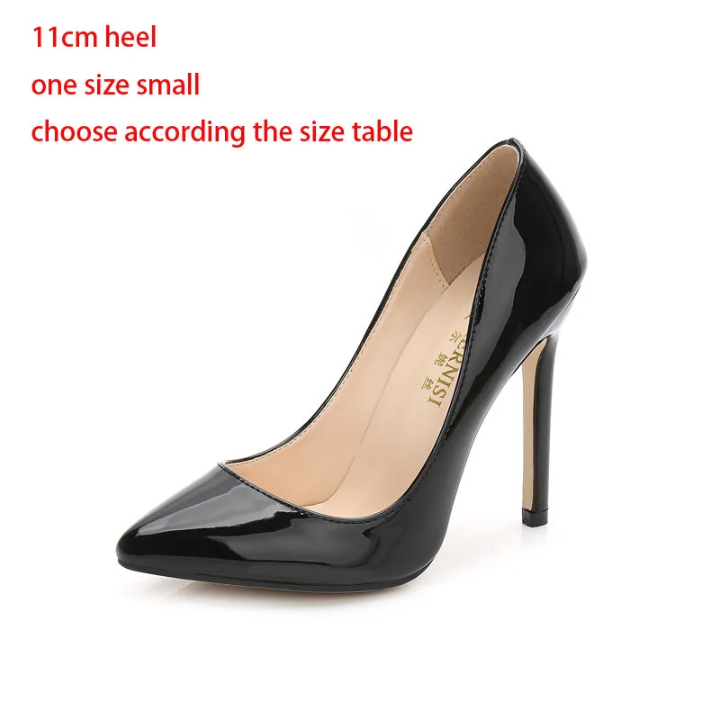 LTARTA/женские пикантные туфли на очень высоком каблуке 16 см для ночных клубов размера плюс; туфли на высоком каблуке для подиума с Т-образным ремешком; красные пикантные Туфли на каблуке; WZ-A16 - Цвет: 11cm black