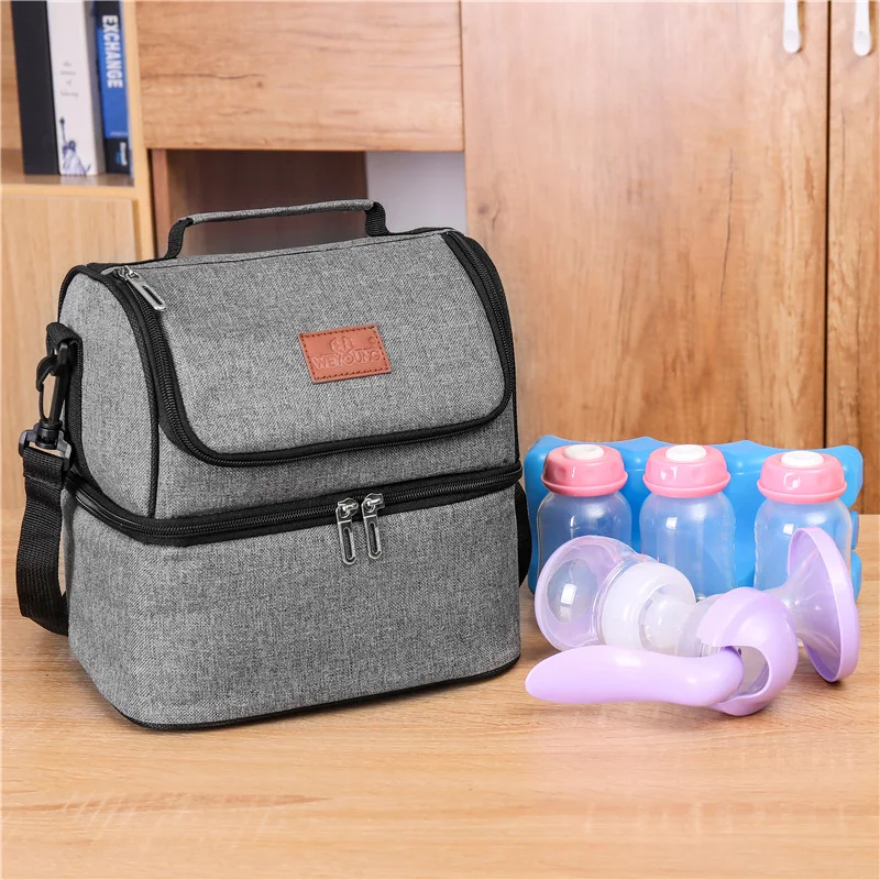 Insulated Tote Picnic Pouch Bags Storage Bag Thermal Cooler Lunch Box Portable 