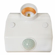 Проводной инфракрасный светильник с датчиком движения, E27 корпус ПИР автоматический регулируемый светодиодный светильник s переключатели, держатель лампы винтовое гнездо лампы