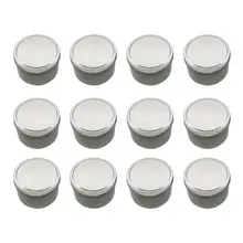  12Pcs/Set Candle jar Case Attractive Tinplate Strong Sealing Anti-deform Storage Container Pot Tea Box Candy Containers 