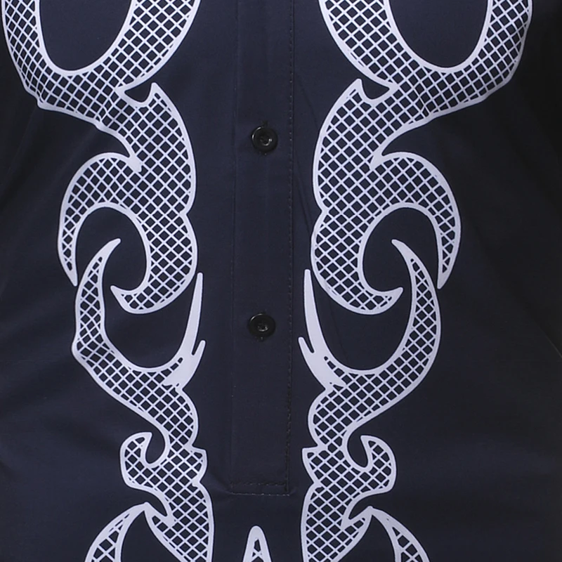 Рубашка мужская с китайским воротником винтажная формальная одежда