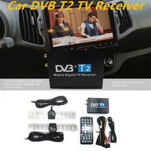 Lecteur DVD pour voiture, 110 km/h, Double antenne, DVB T2, DVB T, H.264, MPEG4, USB, récepteur de télévision numérique, DVB-T2
