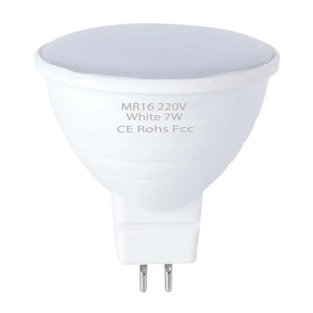 MR16 Milky GU10 светодиодный лампы 220V лампы MR16 Точечный светильник 7 Вт GU5.3 точечный светильник лампа E27 кукурузная лампа светодиодный лампада 5 Вт Bombilla gu 10 светодиодный ампулы E14 2835 - Испускаемый цвет: MR16 Milky
