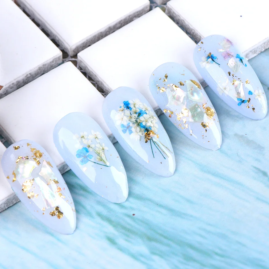 3D Dried Flower Nail Decoration 5
