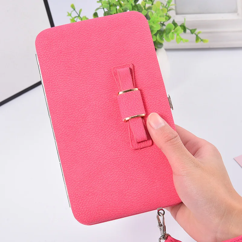 2020 New Korean version of the women's wallet long mobile phone bag bow lunch box female bag tide 2020 New Korean version of the women's wallet long mobile phone bag bow lunch box female bag tide
