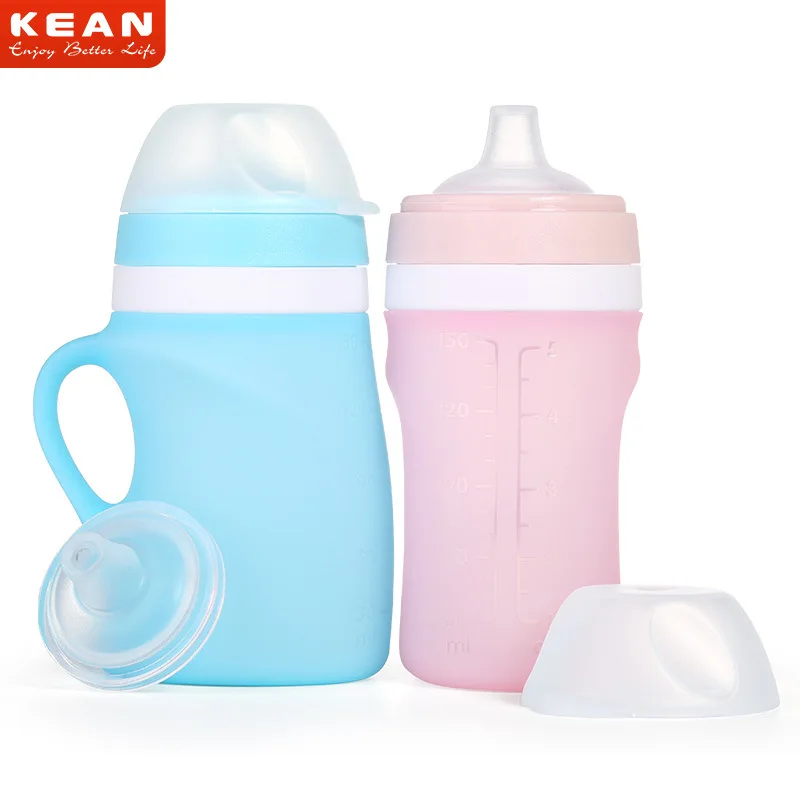 

Baby Cereal Feeding Bottle Infants Food Supplement Candy-Colored Silica Gel Cereal Spoon Extrusion Type Feeding Bottle Lightweig