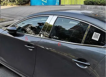 

Auto bottom window trim,window sticker chrome accessories for mazda 3 2019 2020, car styling,4pcs/lot