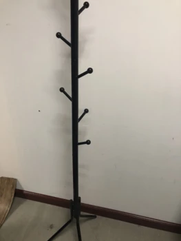 

SHEVOX Coatstands Coat Rack Free Standing Hat Hanger with 6 Tiers Hooks Solid Feet Modern Clothes Organizer Shelves for Storage
