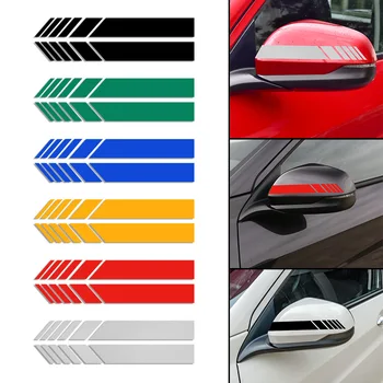 

2pcs Car rearview mirror reflective decorative stickers for audi a3 a4 a5 a6 a7 a8 Q3 Q4 Q5 Q6 Q7 b8 b6 c6 8p b7 c5 car styling
