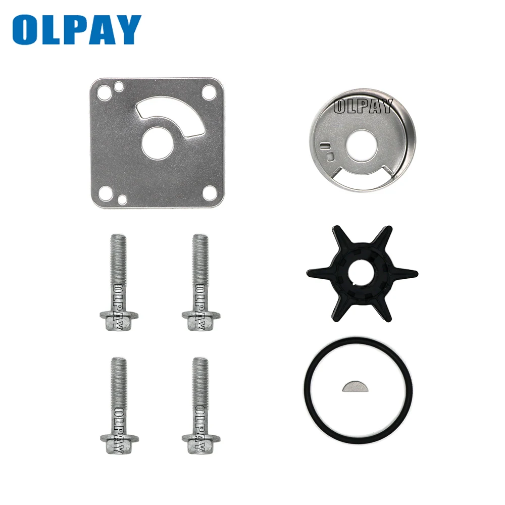 

6L2-W0078 Water Pump Impeller Kit for Yamaha Boat Engine 2 Stroke 20HP 25HP 18-3431 6L2-W0078-00