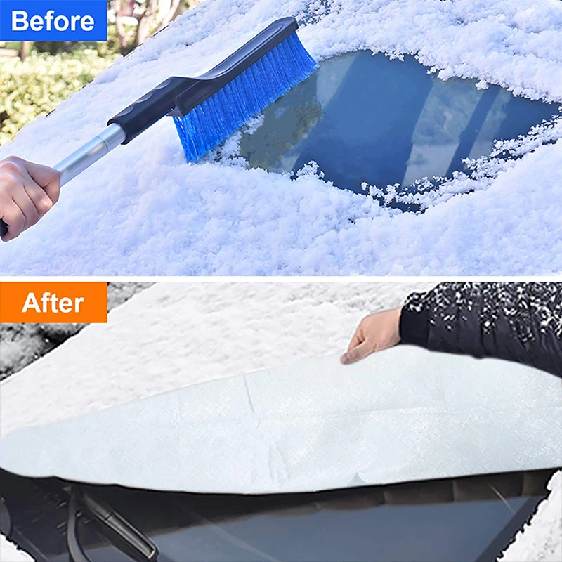 Windshield Cover Car Snow Cover Car Windshield Cover Snow Protector Ice  Blocked Front Window Protector Exterior Auto Accessories