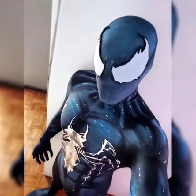 Костюмы на Хэллоуин для детей и взрослых Venom Symbiote костюм супергероя Косплэй