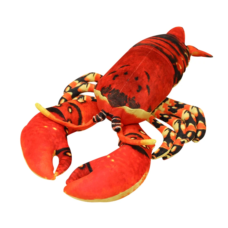 

New Hot Simulation Lobster Plush Toy Doll Stuffed Soft Sea Animal Nap Pillow Cushion Creative Kid Toys Home Decor Funny Gift