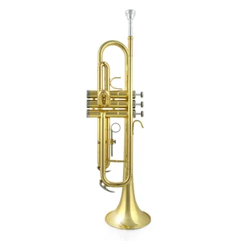 

Hot 3 Tones Bb Beginner Brass Trumpet Musical Instruments Brain-Training Toy For Children Kids Educational Toys Birthday Gift