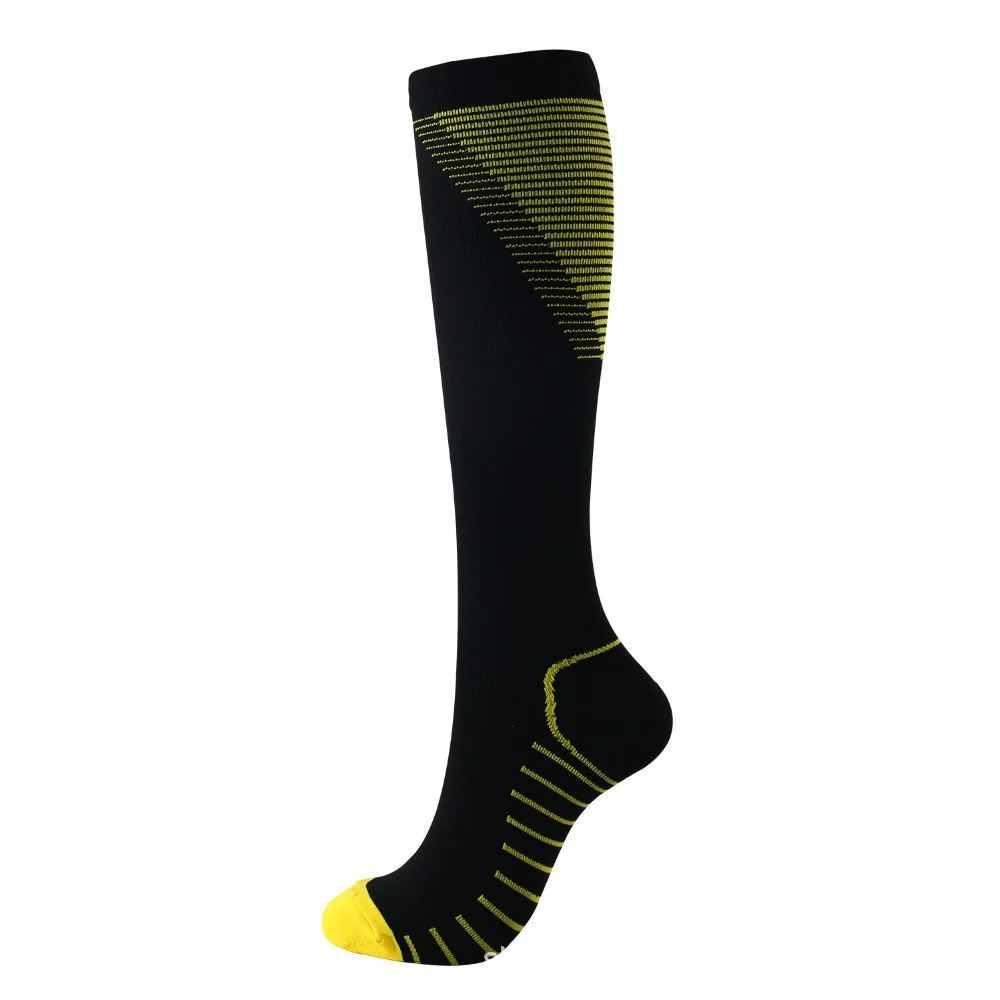 Носки для бега мужские модные нейлоновые дышащие впитывающие влагу зимние спортивные походные лыжные велосипедные футбольные компрессионные велосипедные носки calcetines