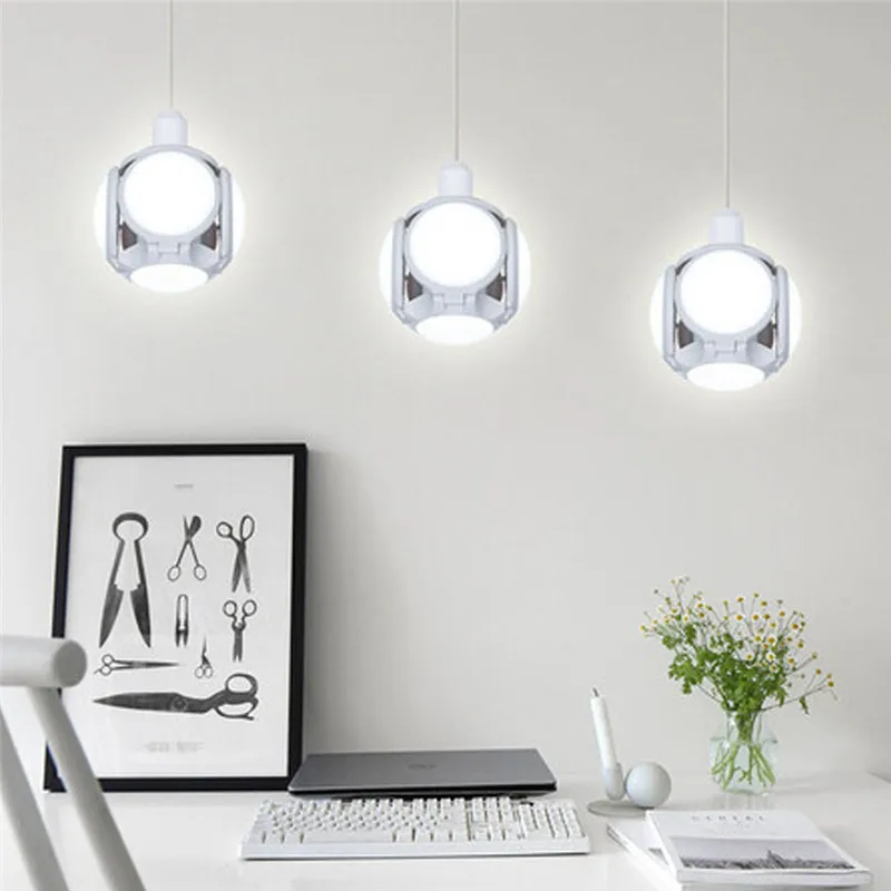 LED Folding Football UFO Bulb High Brightness 30W Night Light for Indoors School Warehouse Lighting Lanterna 40DEC0614