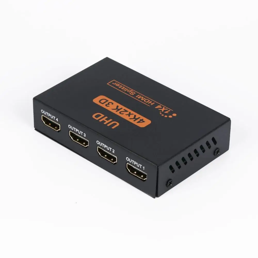 HDMI 1.4b UHD 3D 4K* 2K Full HD 1080p HDMI разветвитель 1X4 4-портовый концентратор репитер усилитель с 5 В DC вилка Европа/США источник питания