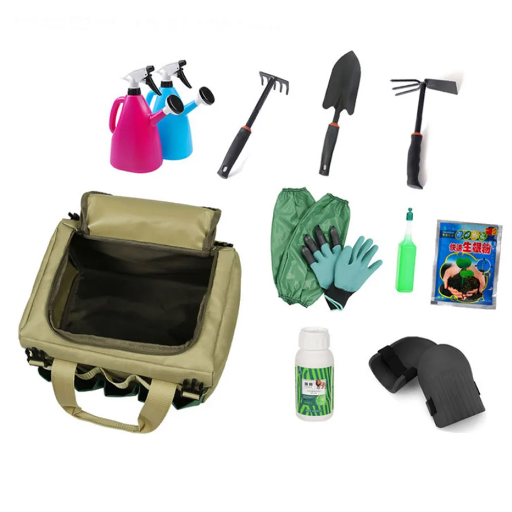 Sac De Rangement D'outils De Jardin Avec 6 Poches Latérales, Organisateur  Domestique Pour Le Jardinage Intérieur Et Extérieur, Organisateur De Kit D' outils De Jardin, Sac De Rangement D'outils De Jardin En Tissu