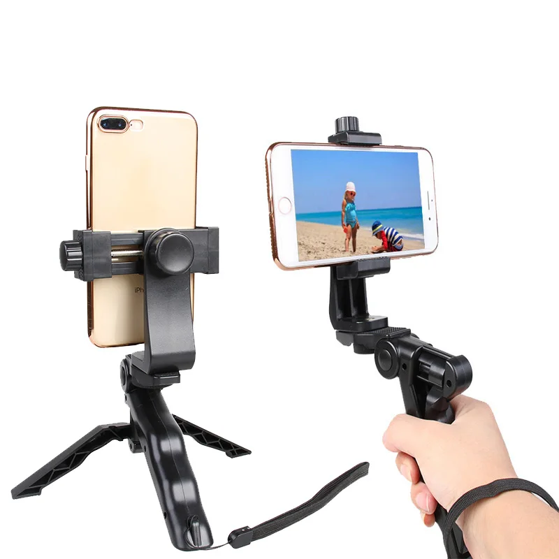 

Tabletop Foldable Mini Tripod with Mount Holder for Mobile Phones Gopro Hero SJcam Yi Action Cameras Video Shooting