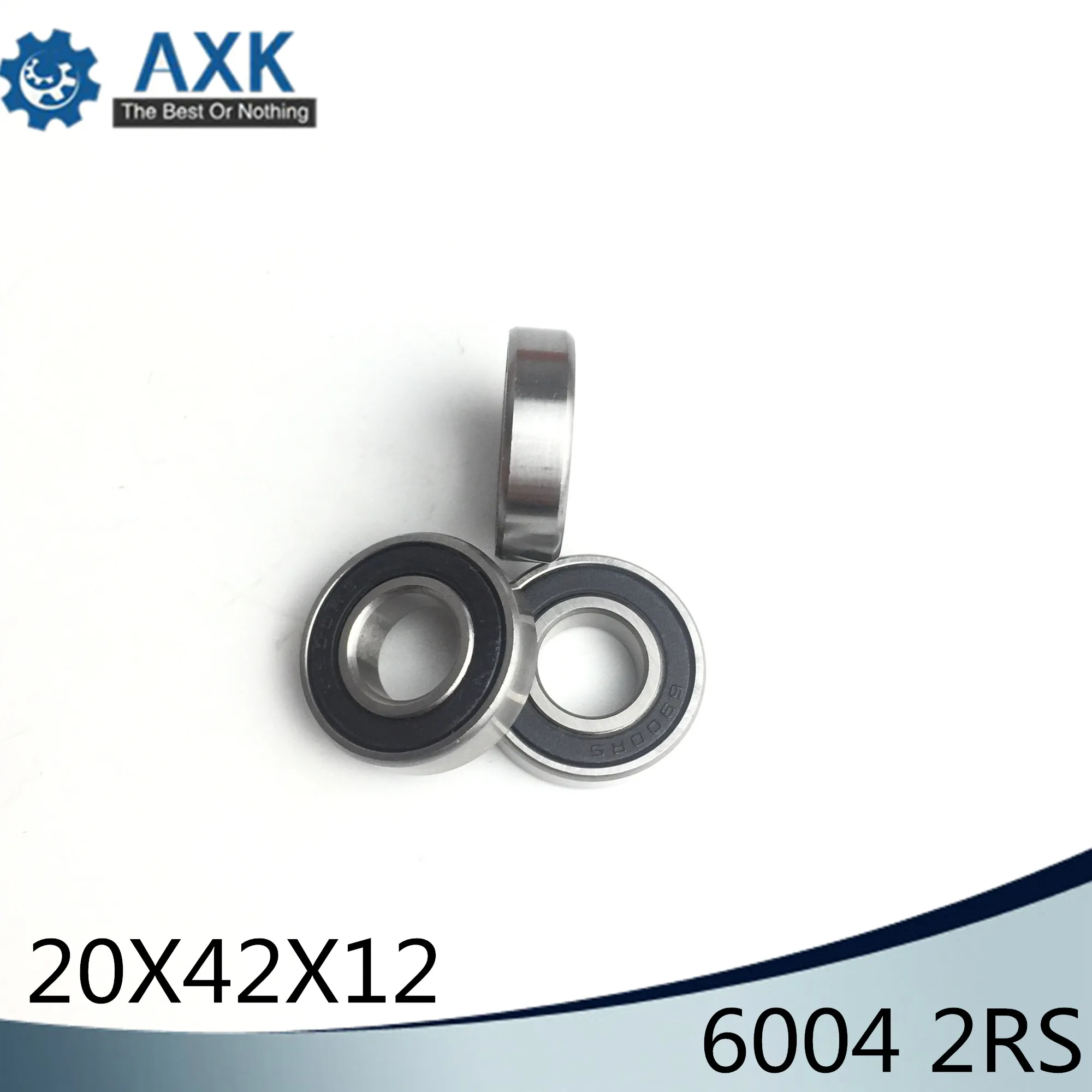 6004RS Bearing ABEC-3 (4 PCS) 20*42*12 mm Deep Groove 6004-2RS Ball Bearings 6004RZ 180104 RZ RS 6004 2RS EMQ Quality