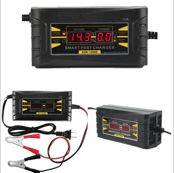 

12V 10A Pulse Repair Charger with LCD Display, Motorcycle & Car Battery Charger, AGM Deep cycle GEL Lead-Acid Charger