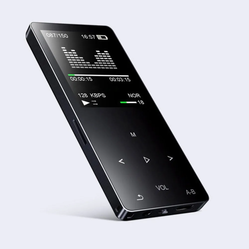 16 Гб беспроводной MP3-плеер HiFi бас музыкальный плеер APE FLAC fm-радио TF портативный MP3 музыкальный плеер Hi-Fi без потерь