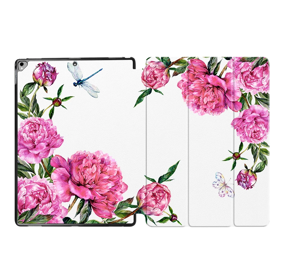 MTT Flower чехол для планшета для iPad Pro 12,9 '' из искусственной кожи откидная подставка смарт-чехол защитный чехол A1584 A1652 A1670 A1671 - Цвет: IP02