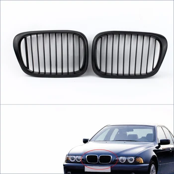 

Hot New 2Pcs Matte Black Front Kidney Grille for BMW E39 5 Series 1998-2003 Racing Grills