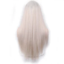 MERISI волосы 26 дюймов блонд парик с длинными прямыми волосами с челкой синтетические волосы парики взрыва с париком для женщин черный жаростойкий
