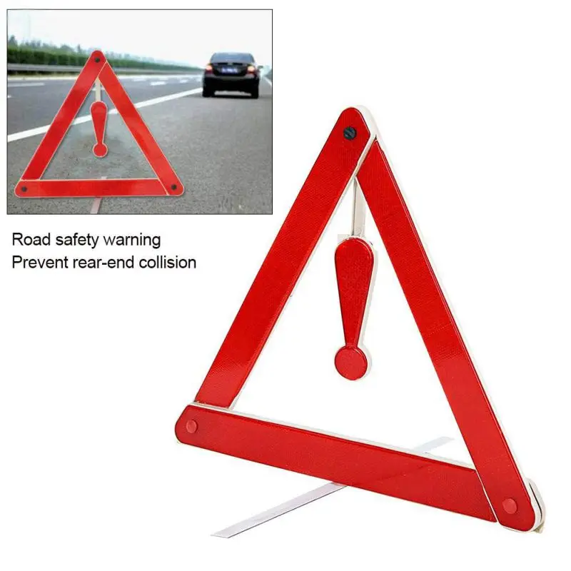 Прямая поставка Car аварийно-Предупреждение Треугольники красный отражающий угрозы безопасности автомобиля штатива в сложенном виде Знак Стоп отражатель
