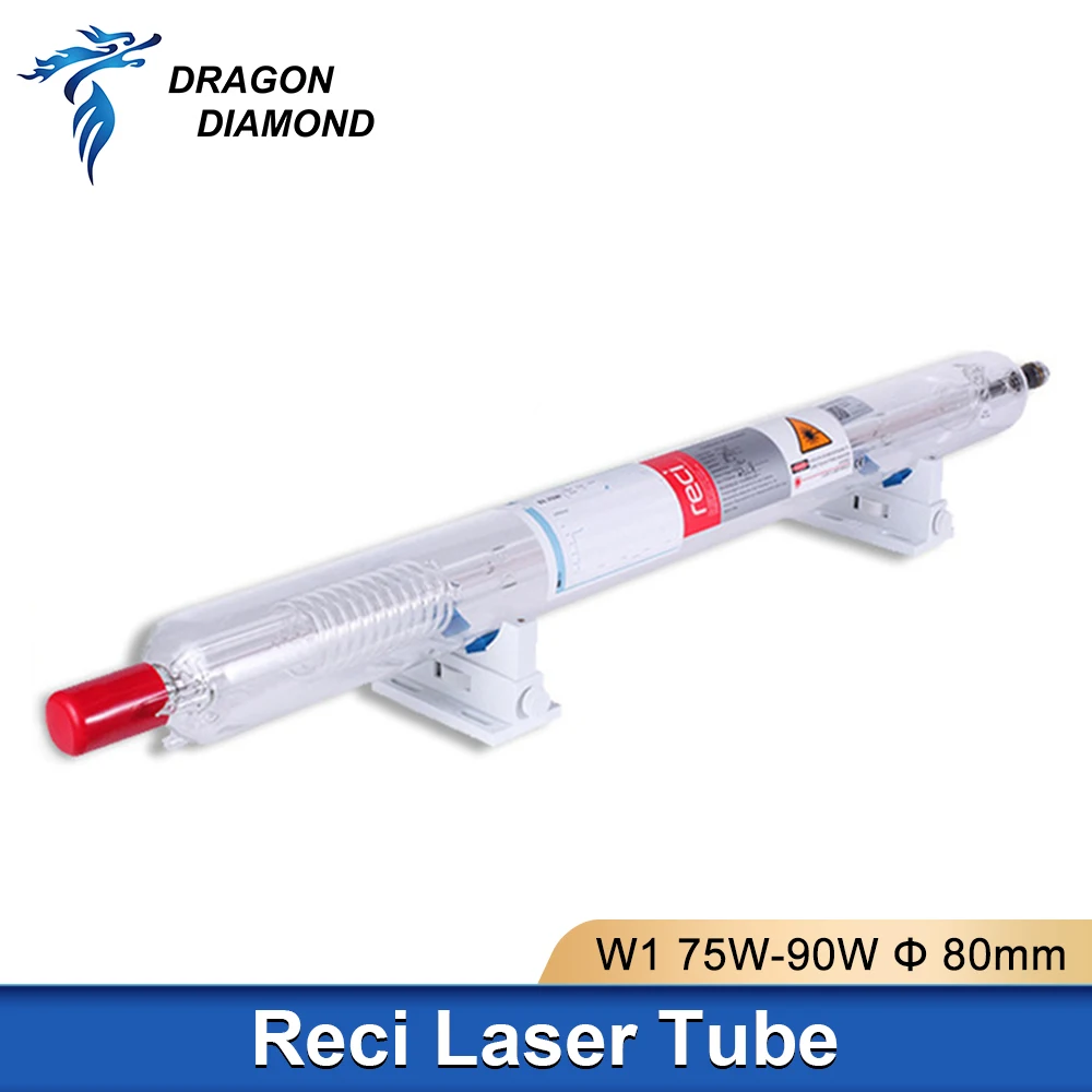 DRAGON DIAMOND Reci W1 75 Вт CO2 лазерная трубка Деревянный чехол упаковочная коробка Длина