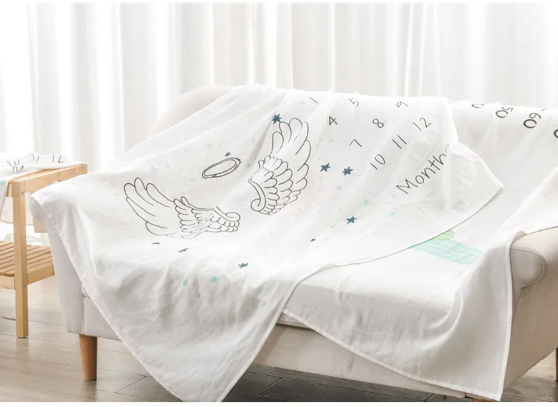 Детское муслиновое Пеленальное хлопковое мягкое одеяло для новорожденных в возрасте с месяцем, банное газовое одеяло для младенцев, спальный мешок, manta algodon bebe