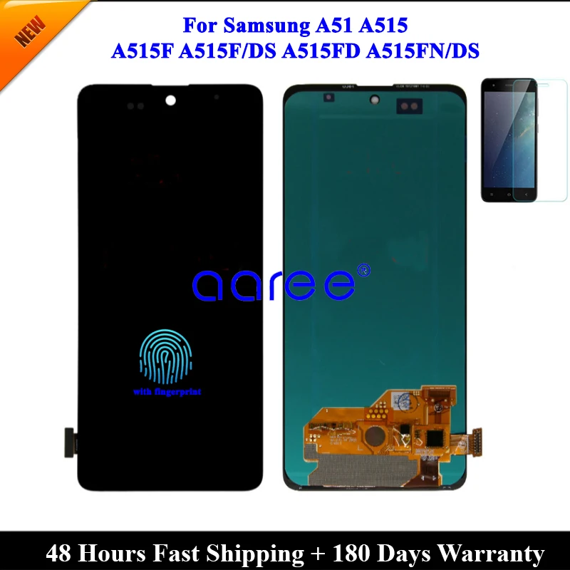 Сенсорный ЖК-экран с дигитайзером в сборе для Samsung A51 2020 A515 A515F | Мобильные телефоны