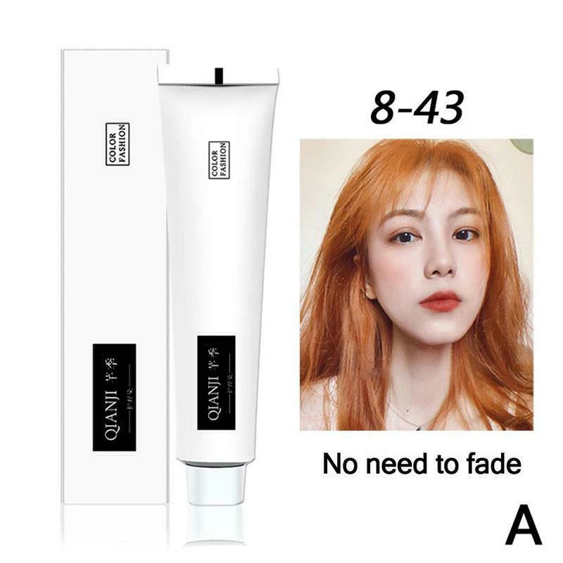 

100ml Fashion Color Hair Colouring Dye Cream Mild Safe Dyeing Hair Color Molding Dye Hair Styling Tool Disposable