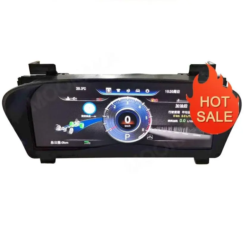 

12.3" LCD Cluster Android 9 For Toyota Alphard 30S Vellfire 30 2008-19 Car Instrument Dashboard Display Head Unit GPS Navigation