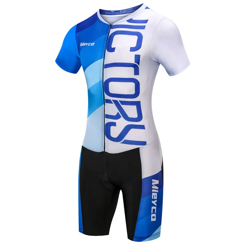 Pro триатлонный костюм Одежда для велоспорта человек MTB горный велосипед Велоспорт Джерси Набор для верховой езды плавание бег кожи костюм Ropa Ciclismo - Цвет: 4