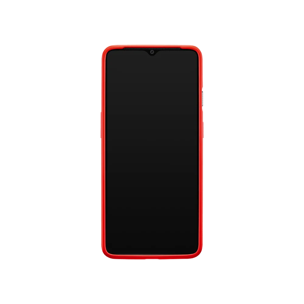 Силиконовый чехол-бампер для OnePlus 7 T, красный, яркий, смелый, сделанный на заказ, гладкий, уникальный вид, три слоя, настоящая защита