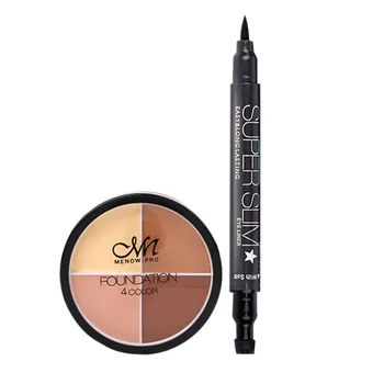 

Menow Brand Make Up Set Waterproof Four-Color Concealer And Lasting Star Eyeliner Cosmetic Combination
