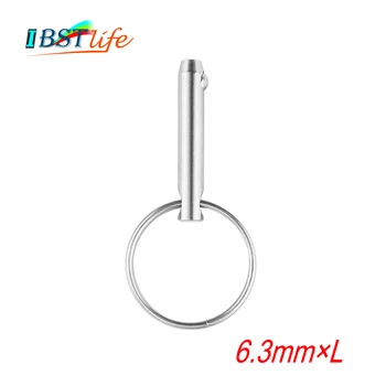 

6.3mm Marine Grade 1/4 inch Quick Release Ball Pin for Boat Bimini Top Deck Hinge Marine Stainless Steel 316 Boat