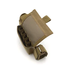 Тактический 5 патронов гильза Гладкоствольного ружья чехол-сумка для приклада разгрузка Riser Pad патронташ с Ammo Carrier Mag Pouch аксессуары