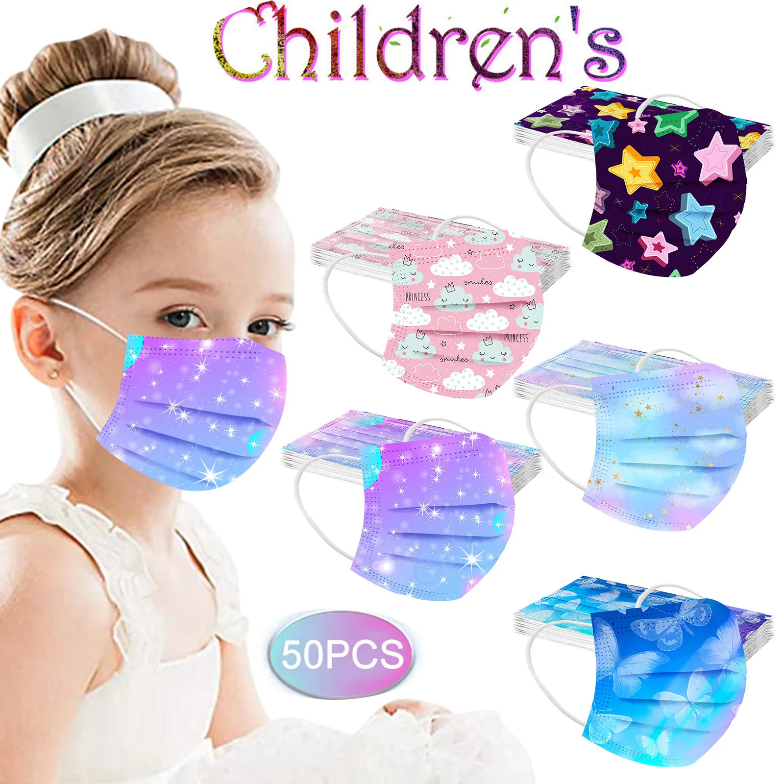 Child Mask Disposable Face Mask Cute Mask For Face Children Mask Anime
