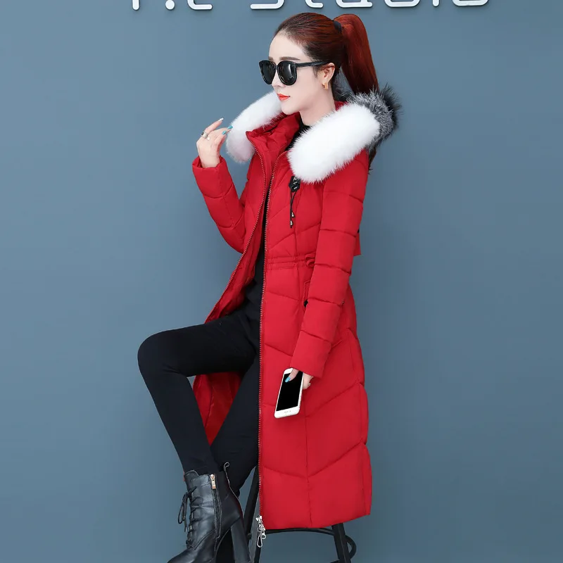 

Brand Cotton-padded Jacket Women's 2019 New Style Winter Mid-length Cotton-padded Clothes Women's Slim Fit Korean-style down Jac