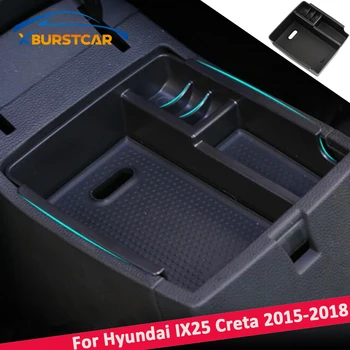 

Xburstcar Car Styling ABS Central Armrest Console Tray Storage Box for Hyundai IX25 Creta LHD 2015 2016 2017 2018 Accessories